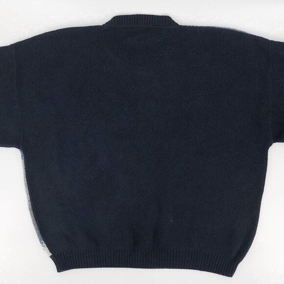 90s geometric crewneck sweater 1990s vintage - Picture 4 of 4